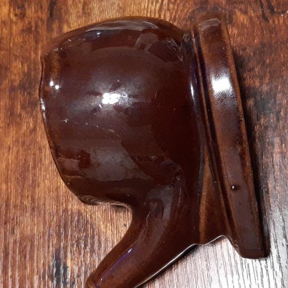 Vintage Brown Porcelain Ashtray Made In Japan - Picture 8 of 9